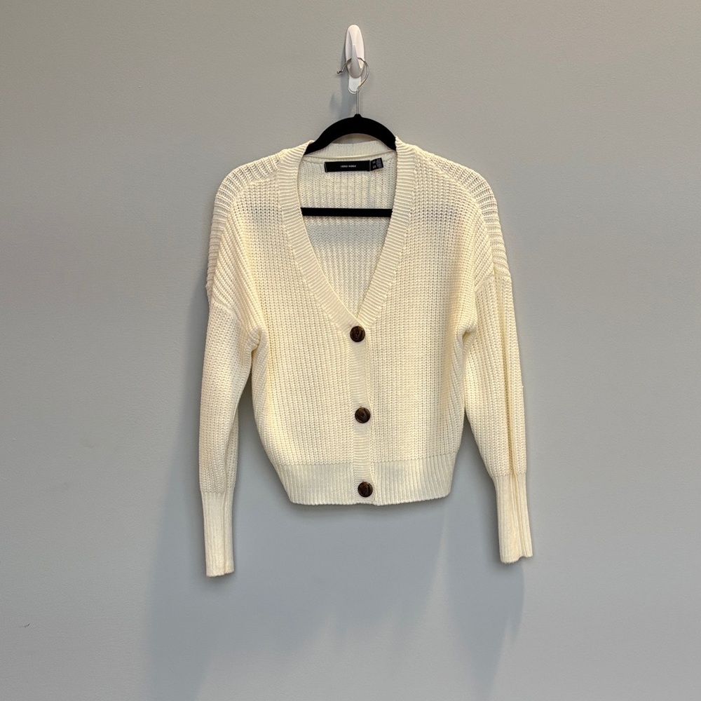 Vero Moda Cream Button-Up Cardigan